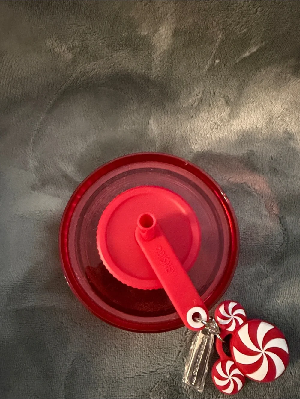 Disney Starbucks branded red drink tumbler/travel mug with handle